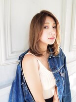 サロンドミルク 原宿(salon de MiLK) ハイライトミルクティーベージュレイヤーカット/原宿