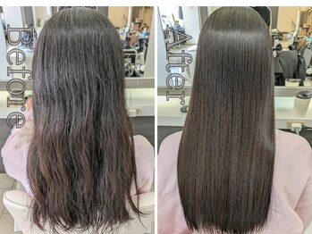 リザ(RIZA)の写真/◆髪質改善・縮毛矯正◆触れたくなる、見せたくなる、出かけたくなる、振り向かせる"自分ノ美髪ニ恋ヲスル"