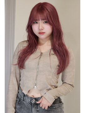 ステラ ヘア デザイン サロン(STELLA hair design salon) ニュアンスロング×ピンクカラー　A