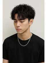 アラレ(ARARE) ニュアンスパーマ×ツーブロック