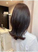 福山人気10代20代30代セミロング艶っぽチョコレートブラウン美髪