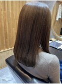グレージュ系カ髪質改善カラー+カット