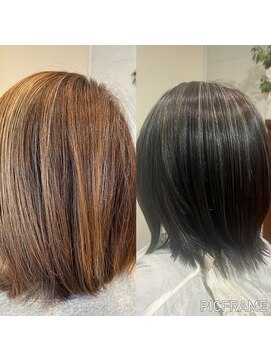 ワンコア (ONE CORE) コントラストハイライトグレージュカラー