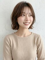 カバーヘア 上尾西口店(COVER HAIR)&nbsp;シースルーバングモカブラウンレイヤーボブbs1上尾20代30代40代