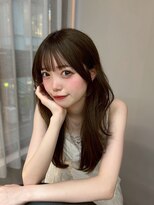 ボタン コロン 表参道 原宿(VOTAN COLON)&nbsp;ハッシュカット/韓国レイヤー/顔まわり/ブラウン/ベージュ/前髪