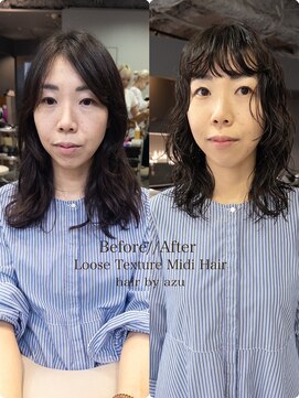 ニーィ バイ カータ(Niii by CARTA) Loose Texture Midi Hair/azu