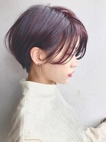 レンク(LENC)&nbsp;Coast.フリンジバング×ショートボブ×ピンクバイオレット★