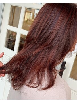 ヘアアンドメイクグラチア(HAIR and MAKE GRATIAE) 【10トーン】暖色系カラー☆ガーネットレッド♪