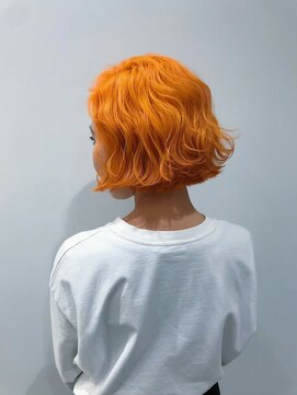 テイラー(Taylor) 【Taylor 大宮】シャインオレンジ×切りっぱなしボブ