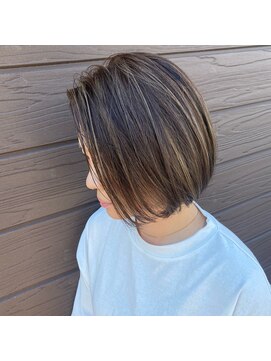 エフパレードシーサイド(F.PARADE seaside) 拘りの切っぱなしボブ×シーライトカラー【上総一ノ宮】【茂原】