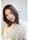 【DaVin中目黒】流し前髪くびれボブ　モカブラウン