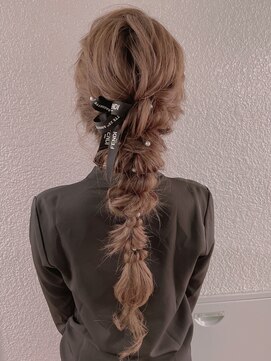 ヘアセットサロン アッシュ 神戸三宮(Ash) 高めの玉ねぎヘア