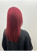 チェリーレッド/ダブルカラー/ケアブリーチ/髪質改善/原宿