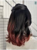 毛先カラー/デザインカラー/春カラー/学生カラー/オシャレカラー
