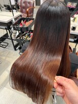 アディクト 東陽町西口(addict)&nbsp;ツヤツヤ髪になる髪質改善＿チョコブラウン＿ロング［東陽町］