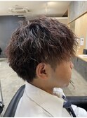 メンズマッシュツイストスパイラルパーマ