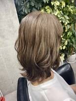 シェル 吉祥寺(shell)&nbsp;グレージュカラー/ボブウルフ/黒髪/ココアベージュ