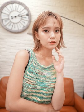 ジーテ 渋谷(gite) 外ハネシースルーバング/渋谷/髪質改善/縮毛矯正/酸性ストレート