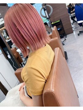 エヌプラス(N+) イメチェンハッシュカットフルバング似合わせレッドブラウン