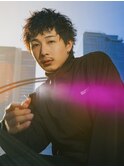 スパイキーショート韓国韓流黒髪