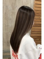 ヘアカロン(Hair CALON) グレージュハイライトカラーケアブリーチ髪質改善トリートメント