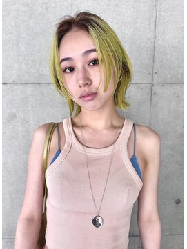 レコ 渋谷(LECO) ライムイエローブラウンルーツデザインカラー