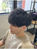 刈り上げマッシュ/緩めツイストスパイラルパーマ/千葉駅/保立