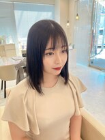 シャルム バイ アローズ 久留米店(CHARM BY AROSE)&nbsp;ナチュラル艶髪ストレートヘア小顔フェイスレイヤーミディ