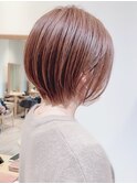 Say.黒髪ボブルフネビージュ小顔ワンレン丸みショートレイヤー