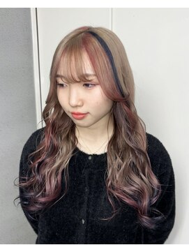 ザ オーダー(THE ORDER) ダブルセクションカラー/ピンク/ネイビー/ホワイトベージュ