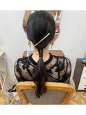 結婚式お呼ばれヘアアレンジ