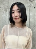 裾カラーグレージュ エンドカラー 表参道