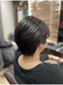 ショート×アッシュシルバー