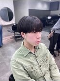 マットブラウン/地毛風カラー/シースルーマッシュ 朝生菜楓