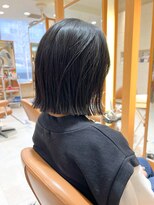 モリオ フロム ロンドン サッポロファクトリー店(morio FROM LONDON) 【morio】札幌ボブ ぱつっと切りっぱなし黒髪ボブ