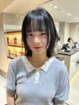 ピークアブー ワン(PEEK-A-BOO ONE)&nbsp;ボブ#顔まわりレイヤー#黒髪ボブ