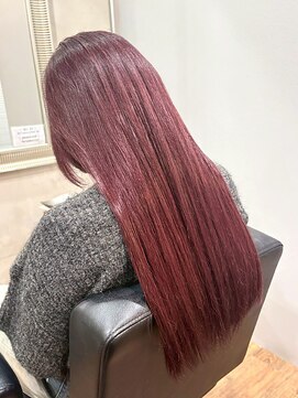 ヘアプレイスソル (HAIR PLACE SoL) 艶髪ローズピンク/セミロング/髪質改善