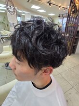 シキブフクヤマ(SIKIBU FUKUYAMA) 朝の時短セットが叶うマッシュショートパーマ