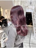 レイヤーカット/ラベンダーカット/ブリーチなし/顔周りカット
