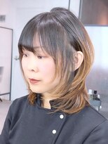 ビューエヒメ(VIEW EHIME)&nbsp;小顔黒髪レイヤーカット×アッシュカラー20代30代40代