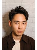 新宿ビジネスマン好印象◎フェード/アップバング×眉カット付