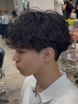 フィフスパーク(fifth PARK)&nbsp;無造作シャドウパーマのマッシュスタイル◎