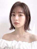 リビュー(re view) くびれボブ/ハッシュカット/切りっぱなし/シースルーバング