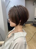 アマレット(Amaretto)&nbsp;【極細ハイライトで作る透明感ショート】
