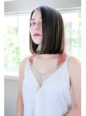 アッシュブラウン 前下がりボブ★★