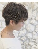 オシャレショート#小顔#ハイライト#大人かわいい