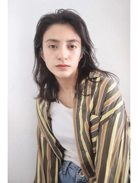 アンド(AND) ミディアム　グレージュ　パーマ　デジタルパーマ　大人ヘルシー