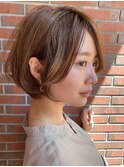 ARIETTAGINZA2サイドも可愛いショートボブ/センターパート/小顔