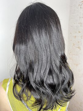 ジーナ 福岡天神(Zina) 【Zina】イメチェン/前髪/ネイビーブルー/20代30代40代