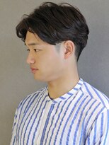 ポルテオム(PORTE HOMME)&nbsp;【ポルテオム】センターパートナチュラルツーブロックマッシュ